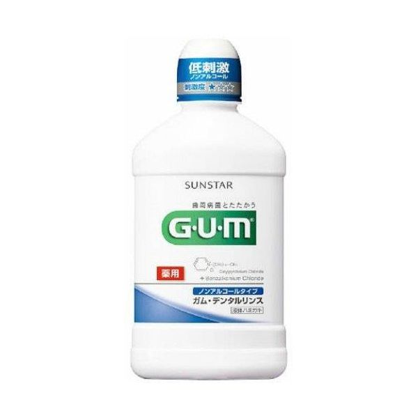(LINEクーポン有)4901616008243 【24個入】 GUMデンタルリンスノンアルコール250ML 98039【キャンセル不可】