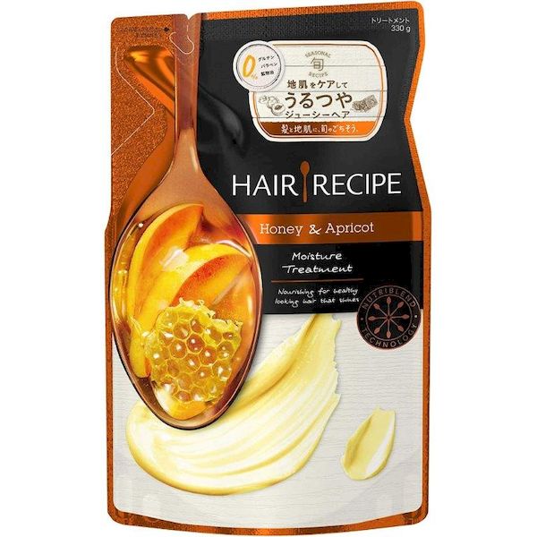 (LINEクーポン有)4902430647656 【12個入】 ヘアレシピハニーアプリコットエンリッチモイスチャーレシピトリートメント つめかえ 330g 97906【キャンセル不可】