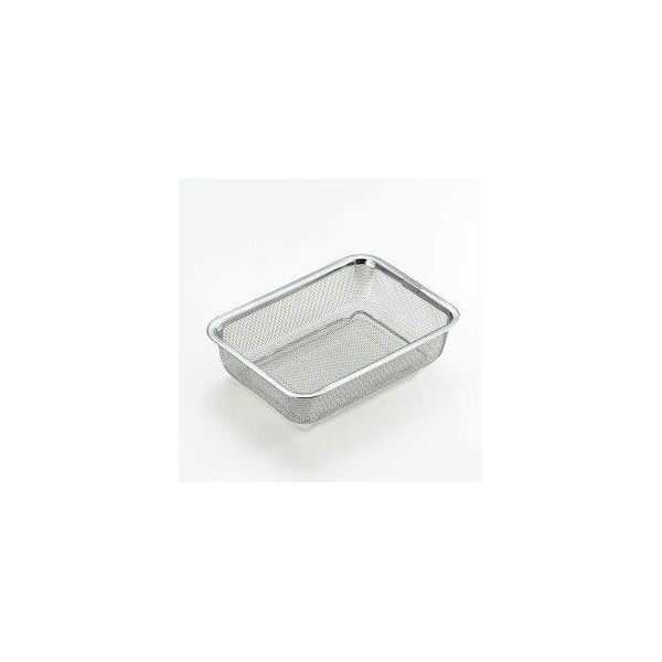 (LINEクーポン有)4979487923491 【6個入】 ステンレス角型水切りザル 中 YJ2349 97588【キャンセル不可】