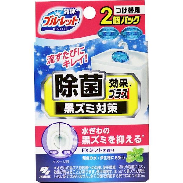 日用品雑貨 文房具 手芸 その他 高い品質 液体ブルーレットおくだけ除菌効果プラスつけ替え2個入りexミント 24個入