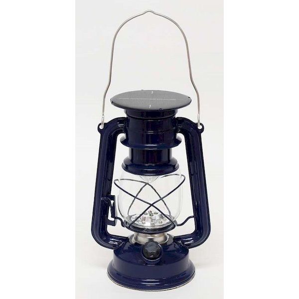 4988441797405 【6個入】 ソーラーLED プレミアムランタン ネイビー 400880004 102480【キャンセル不可】