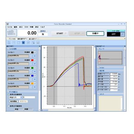 (LINEクーポン有)FORCE RECORDER.STANDARD イマダ ZTシリーズ用荷重－時間グラフ作成ソフトウェア 標準版 FORCERECORDER.STANDARD