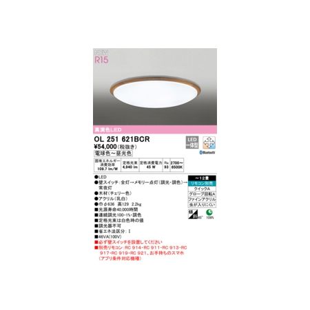 (LINEクーポン有)オーデリック ODELIC OL251621BCR LEDシーリングライト