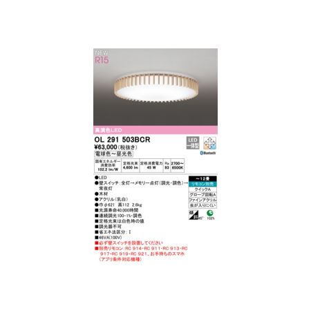 (LINEクーポン有)オーデリック ODELIC OL291503BCR LEDシーリングライト