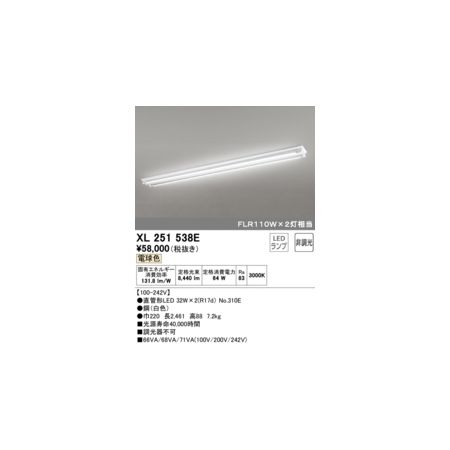 (LINEクーポン有)オーデリック ODELIC XL251538E ランプ別梱