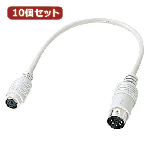 【個数：1個】KB-5M6F02KX10 直送 代引不可・他メーカー同梱不可 10個セットサンワサプライ キーボード変換ケーブル 0．2m