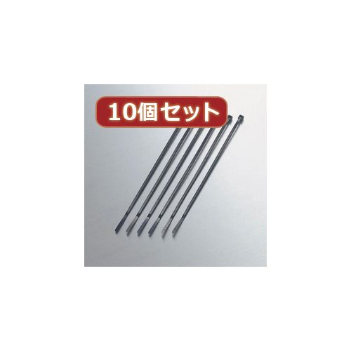 (LINEクーポン有)【個数：1個】LD-T140BK30X10 直送 代引不可・他メーカー同梱不可 10個セット エレコム ケーブル結束バンド 5,388円