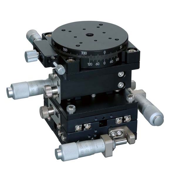 (LINEクーポン有)中央精機 TR-6047-SR1 直送 代引不可・他メーカー同梱不可 ハイグレードアルミXYZ回転ステージ TR6047SR1