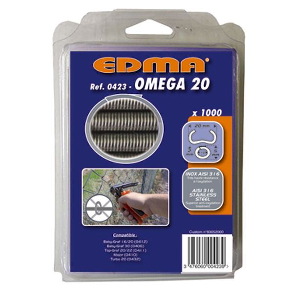 (LINEクーポン有)【個数：1個】エドマ EDMA EDMA042301 直送 代引不可・他メーカー同梱不可 オメガ20 ステンレス