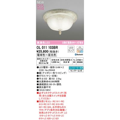 (LINEクーポン有)オーデリック ODELIC OL011103BR ランプ別梱包