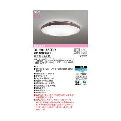 オーデリック ODELIC LEDシーリングライト OL291559BR