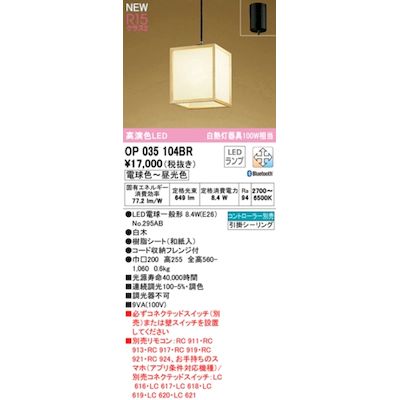 (LINEクーポン有)オーデリック ODELIC OP035104BR ランプ別梱包