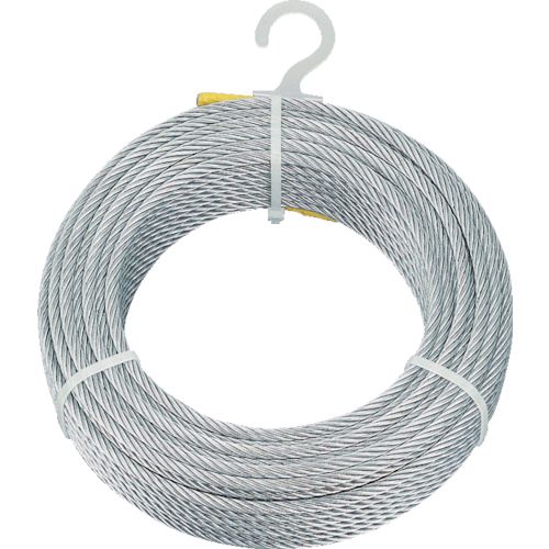【即納在庫品】「直送」トラスコ中山 ＴＲＵＳＣＯ CWM4S200 メッキ付ワイヤロープ Φ4mmX200m TRUSCOメッキ付ワイヤロープ