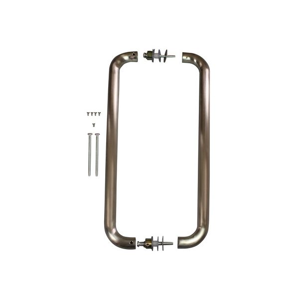 (LINEクーポン有)ハイロジック 4960983309131 30913 ステンレス両面ハンドル 450mm HL 1組 4,340円