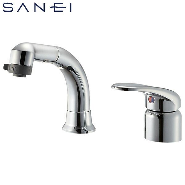 三栄水栓 SANEI 4973987600708 ツーホールシングルレバースプレー混合栓 寒冷地用 K37110EJK-C-13