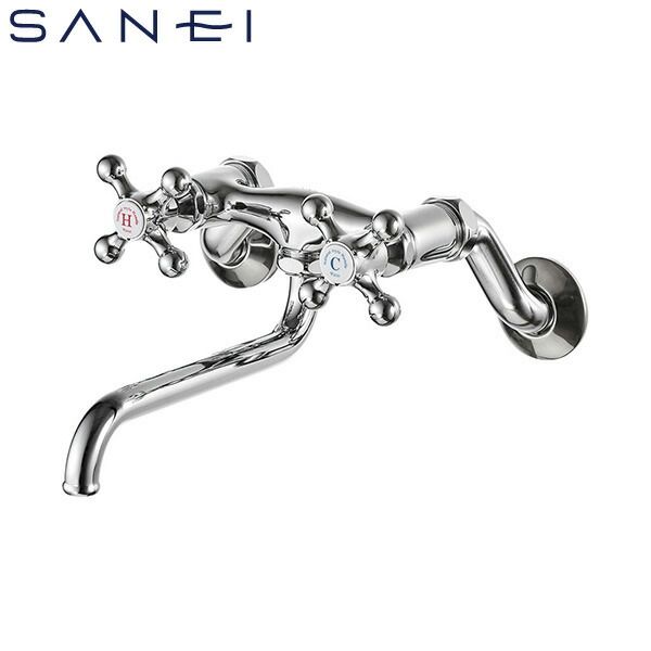 三栄水栓 SANEI 4973987610479 壁付ツーバルブ混合栓 寒冷地用 K131YK-13｜測定器・工具のイーデンキ