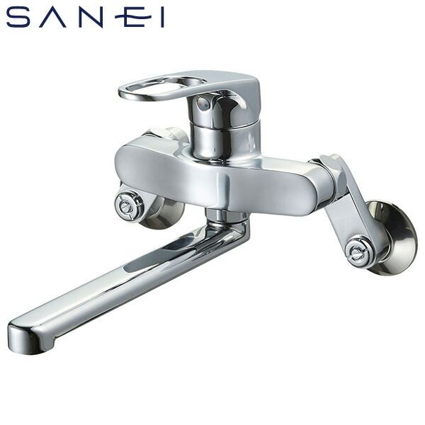(LINEクーポン有)三栄水栓 SANEI 4973987611766 壁付シングルレバー混合栓 寒冷地用 K17CK-13|測定器・工具のイーデンキ