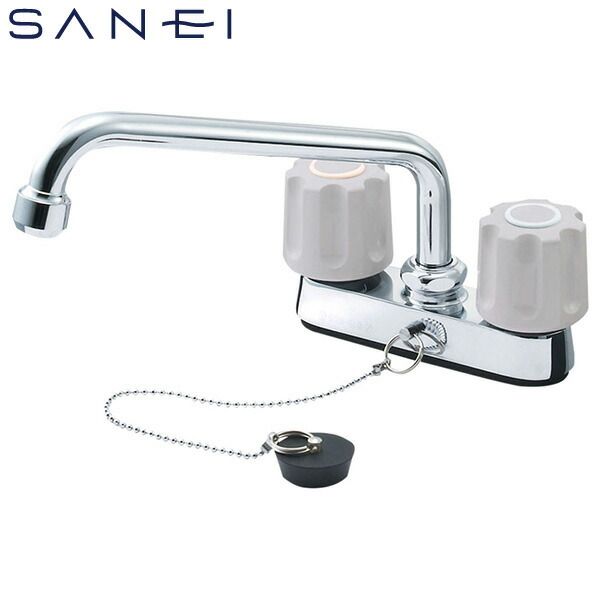 (LINEクーポン有)三栄水栓 SANEI 4973987621505 台付ツーバルブ台付混合栓 寒冷地用 K711KR-LH-13