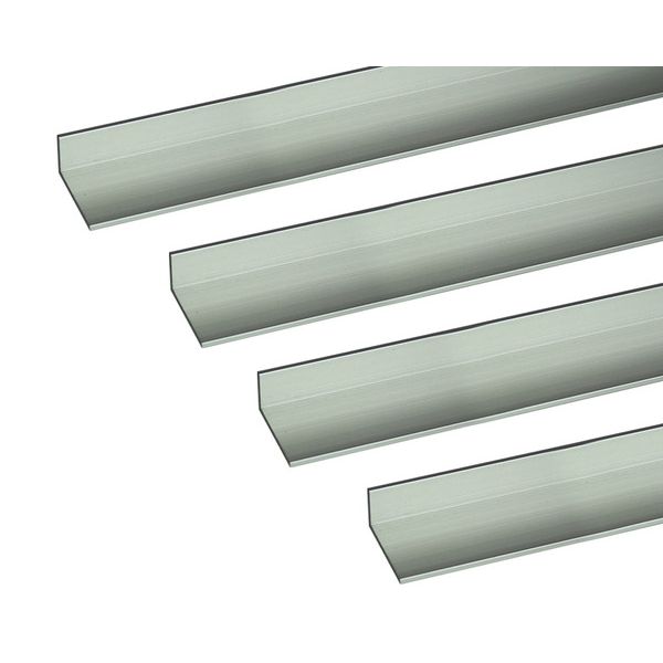 (LINEクーポン有)ハイロジック 4549396003845 3100384 アルミアングル 1m 3．0x40x80mm シルバー 4入｜測定器・工具のイーデンキ
