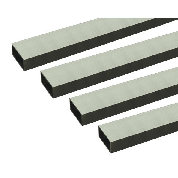 (LINEクーポン有)ハイロジック 4549396006488 3100648 アルミ角パイプ 1m 2.5x40x80mm シルバー 4入|測定器・工具のイーデンキ