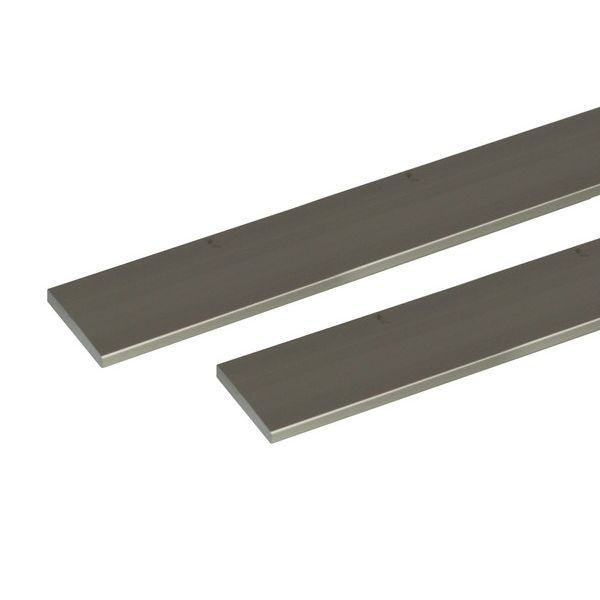 (LINEクーポン有)ハイロジック 4549396007461 3100746 アルミ平棒 2m 1．5x50mm ステンカラー 2入