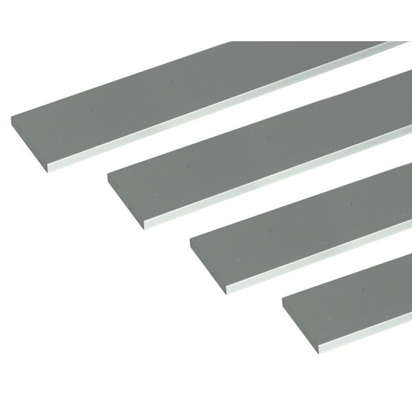 (LINEクーポン有)ハイロジック 4549396008406 3100840 アルミ平棒 1m 6.0x100mm シルバー 4入|測定器・工具のイーデンキ