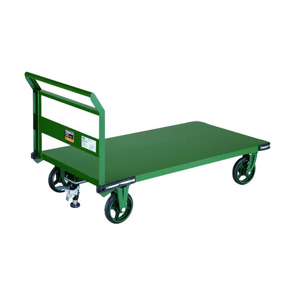 (LINEクーポン有)【個人宅配送不可】トラスコ TRUSCO OH-1LSS 直送 代引不可・他メーカー同梱不可 鋼鉄製運搬車 1400X750 Φ200鋳物車輪 Lストッパー付 OH1LSS