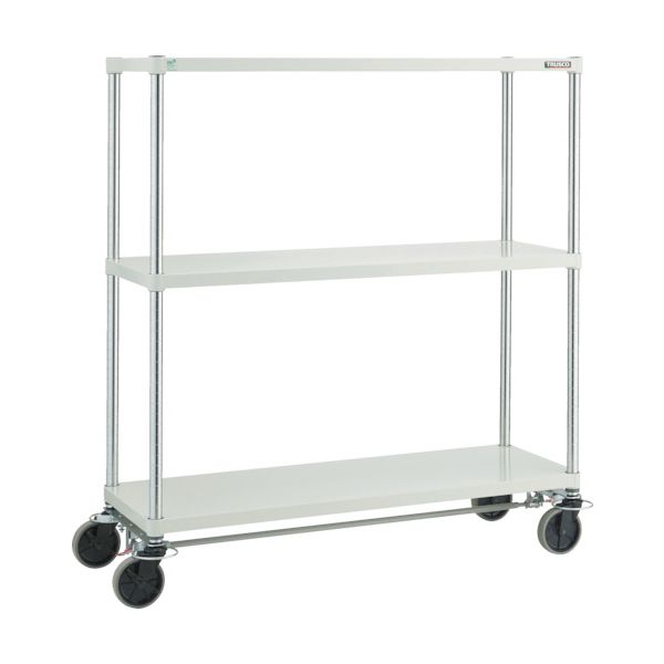 (LINEクーポン有)【個人宅配送不可】トラスコ TRUSCO PER-4663-U125-B4-W 直送 代引不可・他メーカー同梱不可 スチールラック フェニックスラック １８００Ｘ６００ Ｕ車輪４輪Ｓ付 Ｗ色 抗菌粉体塗装 PER4663U125B4