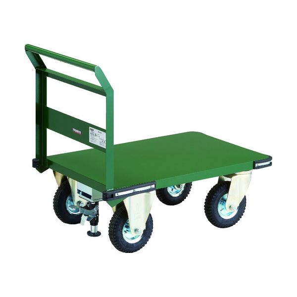 (LINEクーポン有)【個人宅配送不可】トラスコ TRUSCO PH-2-ARSS 直送 代引不可・他メーカー同梱不可 鋼鉄製運搬車 900X600 プレス製空気入タイヤ Lストッパー付 PH2ARSS