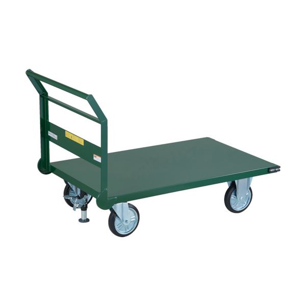 (LINEクーポン有)【個人宅配送不可】トラスコ TRUSCO SH-1CS 直送 代引不可・他メーカー同梱不可 鋼鉄製運搬車 ハンドル側自在車輪 1200X750 Φ200プレス車 Lストッパー付 SH1CS｜測定器・工具のイーデンキ