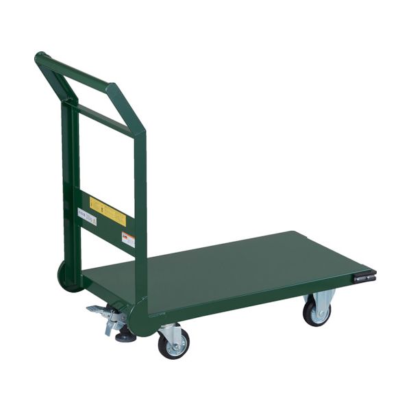 (LINEクーポン有)【個人宅配送不可】トラスコ TRUSCO SH-3CS 直送 代引不可・他メーカー同梱不可 鋼鉄製運搬車 ハンドル側自在車輪 800X450 Φ100プレス車 Lストッパー付 SH3CS