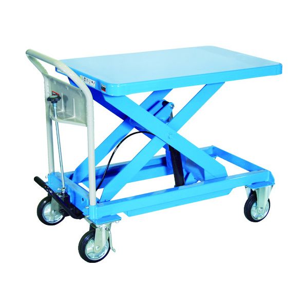 (LINEクーポン有)【個人宅配送不可】トラスコ TRUSCO HLFA-E500B 直送 代引不可・他メーカー同梱不可 ハンドリフター 500kg 600X900 ブルー HLFAE500B