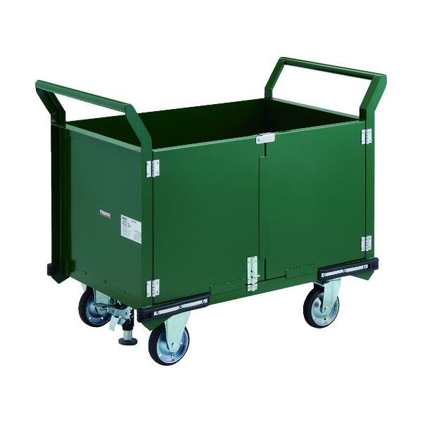 (LINEクーポン有)【個人宅配送不可】トラスコ TRUSCO PH-26PSS 直送 代引不可・他メーカー同梱不可 鋼鉄製運搬車 900X600 観音扉 プレス車輪 Lストッパー付 PH26PSS