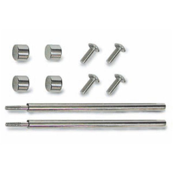 (LINEクーポン有)福井金属工芸 4947189636209 6362 アクリル用スタンド金具セット径 8&times;86mmセット 100セット｜測定器・工具のイーデンキ