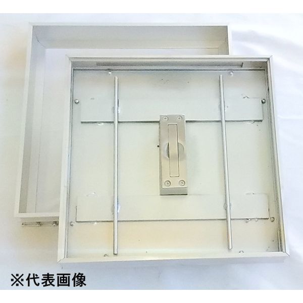 (LINEクーポン有)【個人宅配送不可】【個数：1個】法山本店 FA-1-300 直送 代引不可・他メーカー同梱不可 アルミ製フロアーハッチ アルミ目地 乗用車荷重 モルタル用 蓋寸法 フタ径B mm 325 FA1300