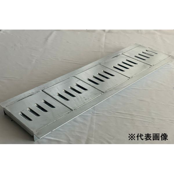 (LINEクーポン有)【個人宅配送不可】【個数：1個】法山本店 HUR-150 直送 代引不可・他メーカー同梱不可 リップ式U字溝用グレーチング 鋼板製・溶融亜鉛メッキ仕上げ 適用みぞ幅 mm 150 HUR150