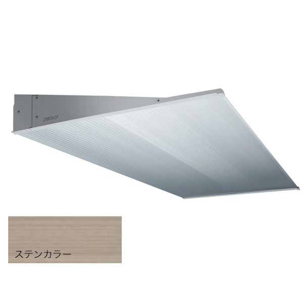 (LINEクーポン有)【個人宅配送不可】アルフィン AF79-D500×L3400ステンカラー 直送 代引不可・他メーカー同梱不可 アルミ庇 ひさし AF79 出幅500mm ひさし全長3400mm 付属部品なし 霜除けひさし AF79D500×L340