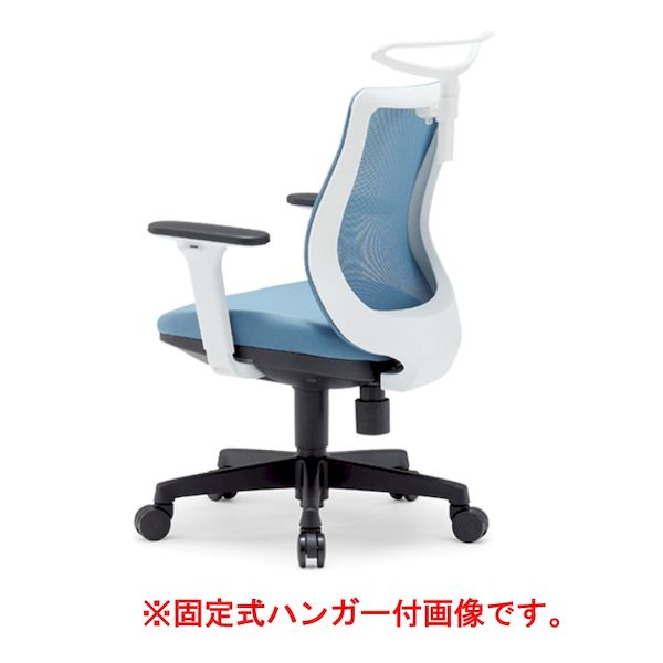 (LINEクーポン有)【個人宅配送不可】アイコ AICO OA-3215W-AWJ(FG3)DBU 直送 代引不可・他メーカー同梱不可 オフィスチェア OA－3200シリーズ ローバック 可動肘タイプ ホワイトシェル 背：メッシュ／DBU OA3215W