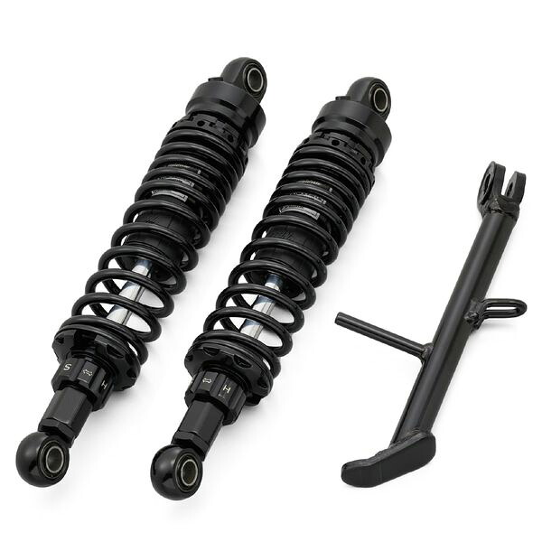 デイトナ DAYTONA 32520 バイク用 リアサスペンション GB350／S 21－23 専用 ショートサイドスタンド付属 ローダウンキット ブラックボディ