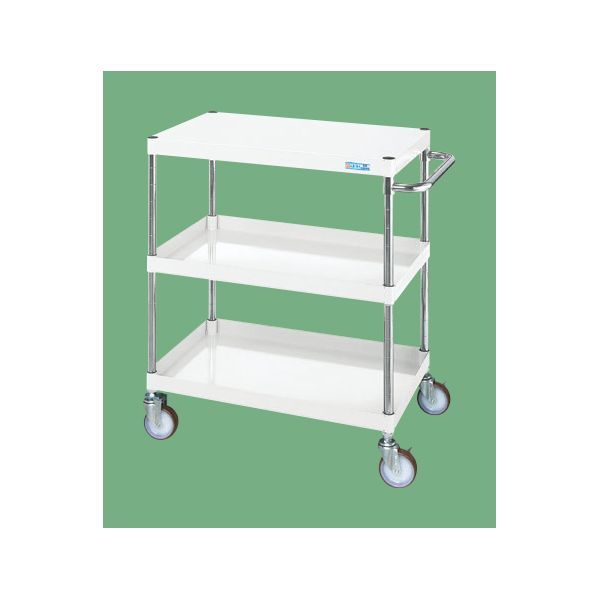 (LINEクーポン有)【個人宅配送不可】サカエ SAKAE CSP-60113YNUW 直送 代引不可・他メーカー同梱不可 CSパールワゴン 中量/抗菌パールホワイト/ナイロンウレタン車/直進安定金具付 CSP60113YNUW|測定器・工具のイーデンキ