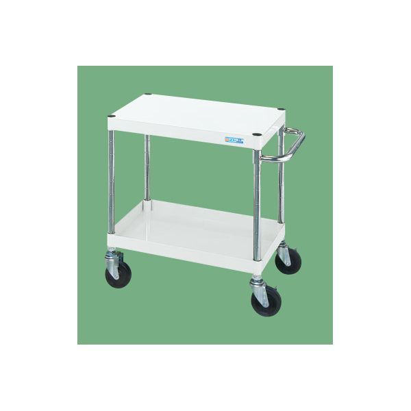 (LINEクーポン有)【個人宅配送不可】サカエ SAKAE CSP-6082YNUW 直送 代引不可・他メーカー同梱不可 CSパールワゴン 中量／抗菌パールホワイト／ナイロンウレタン車／直進安定金具付 CSP6082YNUW｜測定器・工具のイーデンキ