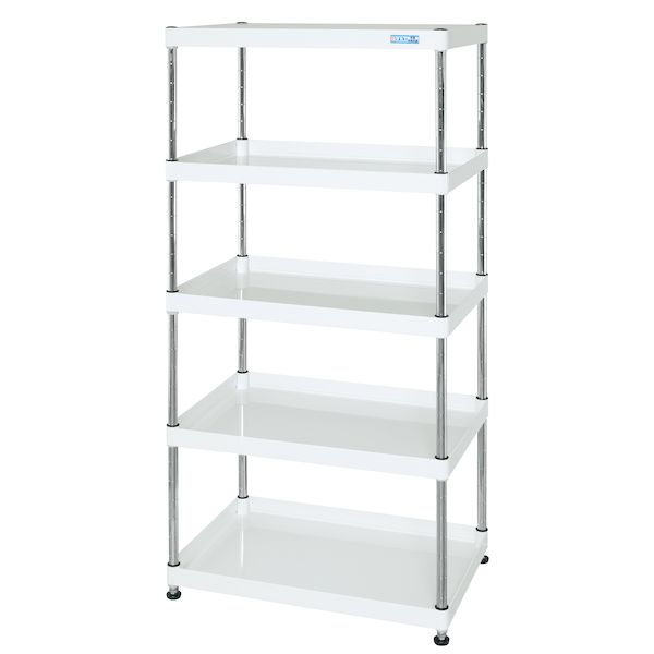 (LINEクーポン有)【個人宅配送不可】サカエ SAKAE CSPN-60155W 直送 代引不可・他メーカー同梱不可 CSパールワゴン 固定タイプ／H1500／5段 CSPN60155W