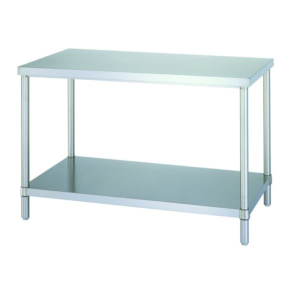 (LINEクーポン有)【個人宅配送不可】シンコー WBN-12075 直送 代引不可・他メーカー同梱不可 ステンレス作業台 ベタ棚仕様 WBN12075|測定器・工具のイーデンキ