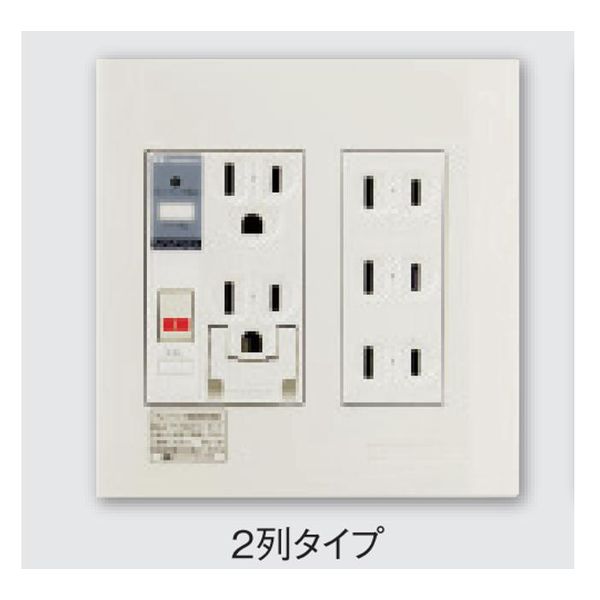 (LINEクーポン有)河村電器産業 PTC2-BA15FE 直送 代引不可・他メーカー同梱不可 プレトラックコンセント 多回路2連・簡易耐火枠付 PTC2 多回路用 PTC2BA15FE