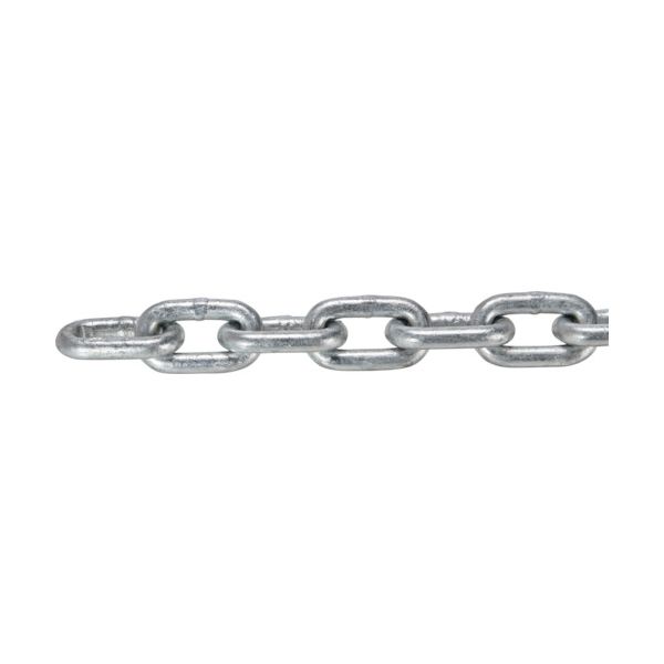 (LINEクーポン有)ＴＲＵＳＣＯ TIC-22-LG-D-1C JIS F2106第一種規格相当 ロングリンクチェーン スチール ドブメッキ 線径22mm×長さ0．1M～1．0M TIC22LGD1C