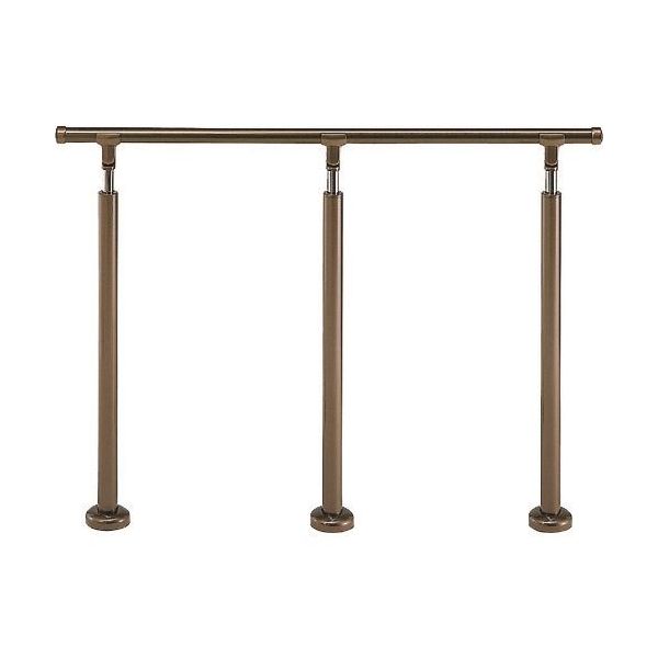 (LINEクーポン有)シロクマ AP-41B-20-BRA アプローチ手すり B 2000mm ブロンズ/アンバー AP41B20BRA|測定器・工具のイーデンキ