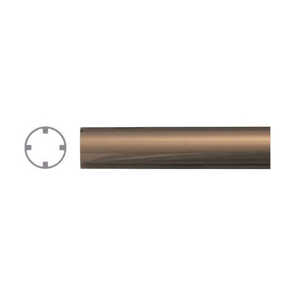 (LINEクーポン有)【個数:1個】シロクマ BR-32C-24-BR 抗菌アルマイト 2450mm ブロンズ BR32C24BR|測定器・工具のイーデンキ
