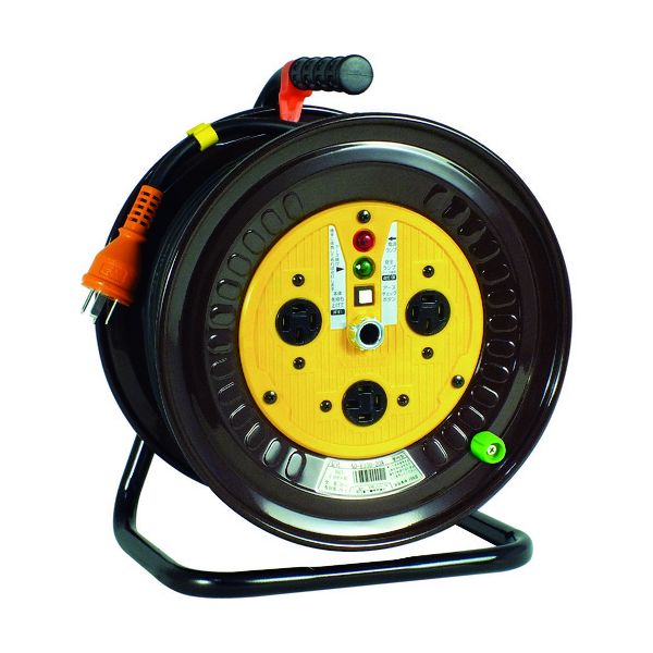 日動 ND-E330F-20A 電工ドラム 三相200Vドラム アース付 極太電線 30m NDE330F20A
