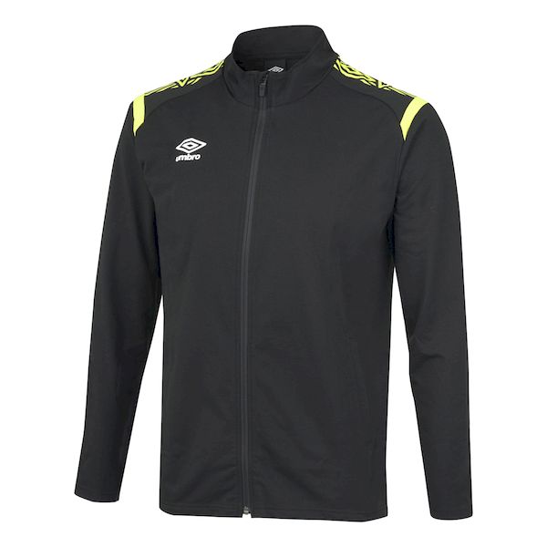アンブロ umbro 4930699031435 UAS2350J ジュニア ウォームアップジャケット ブラックxイエロー サイズ：130