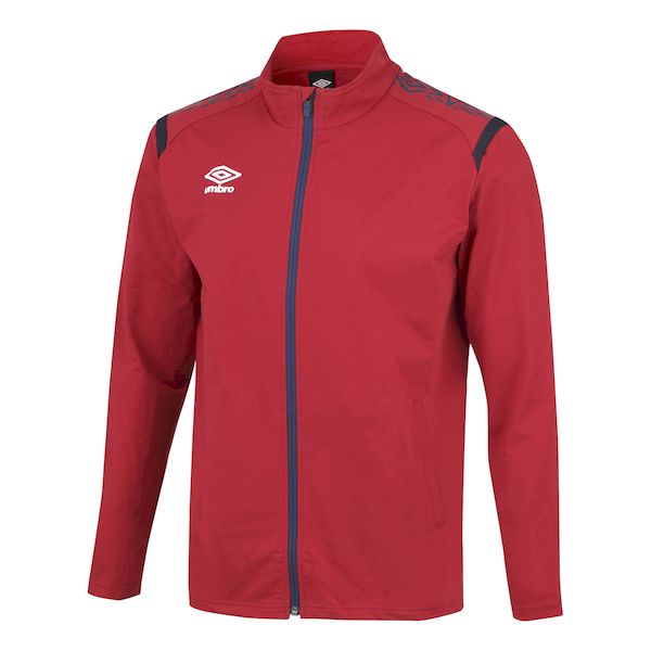 (LINEクーポン有)アンブロ umbro 4930699031602 UAS2350J ジュニア ウォームアップジャケット Dレッド サイズ：150